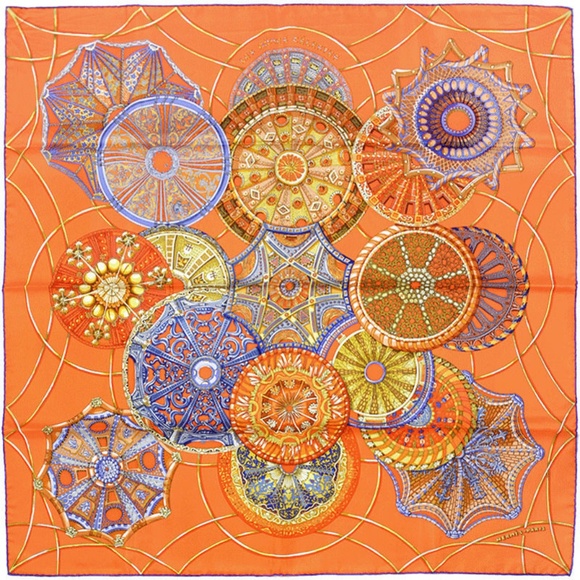 Hermes Accessories - Hermes "LES DOMES CELESTES" by Annie Faivre Scarf